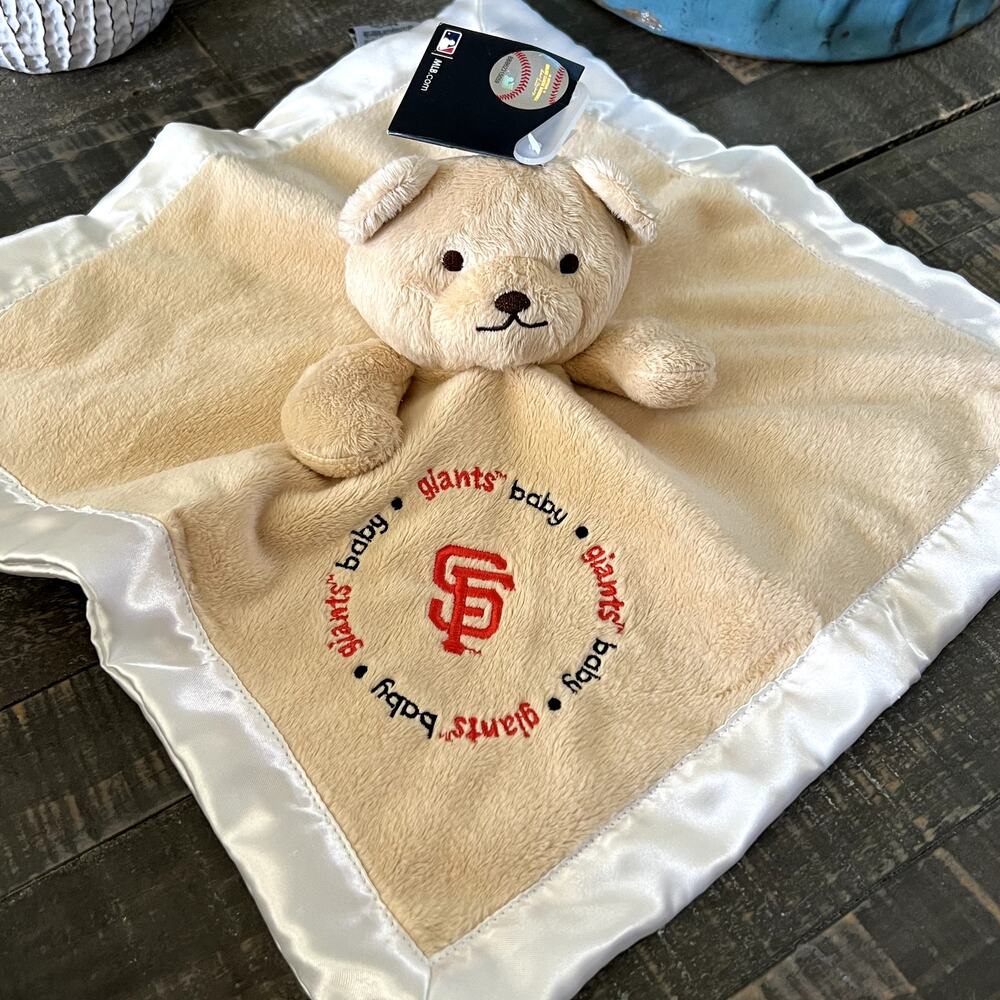 BabyFanatic Security Bear San‎ Francisco Giants Lovey Plush